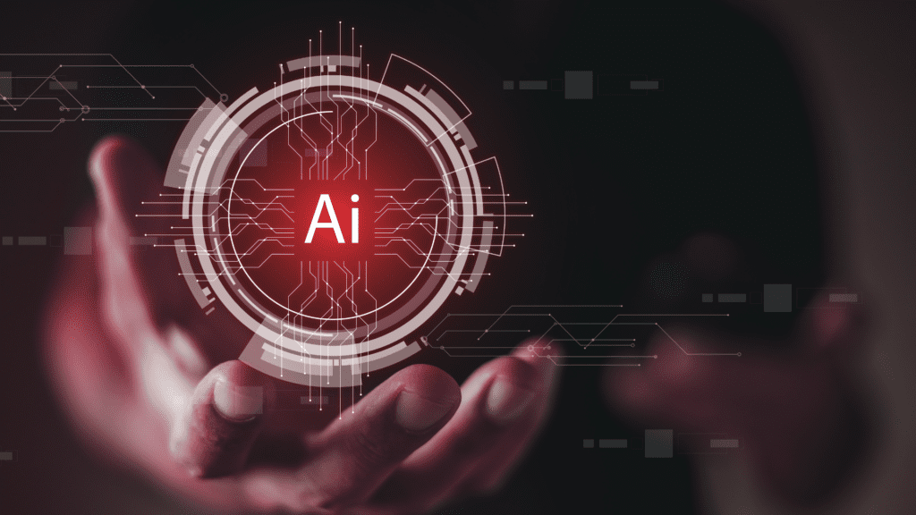 Logo of Artificial Intelligence (AI) featuring a stylized, futuristic design symbolizing advanced technology and intelligence.